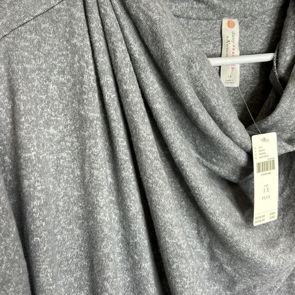 NWT Daily Practice by Anthropologie The Arabella Drapey Dress, gray, soft - Picture 12 of 14